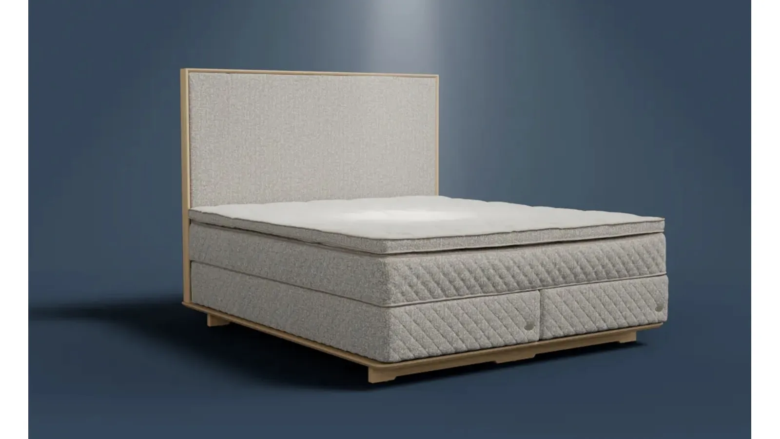 Letto in tessuto imbottito Essence di Duxiana