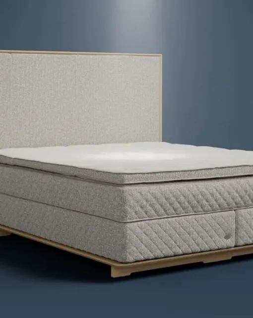 Letto in tessuto imbottito Essence di Duxiana
