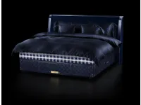 Letto in tessuto con testiera Grand Vividus Traditional Blue di Hastens