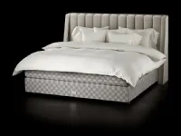 Letto in tessuto con testiera Drēmər Natural Shale di Hastens