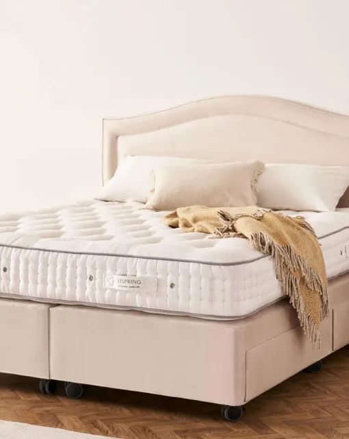 Letto in pelle Artemis di Vispring